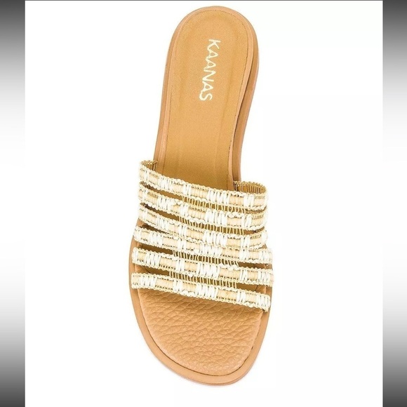 Kaanas Setar Strap Wooden Heel in Natural Size 7 - Picture 5 of 10